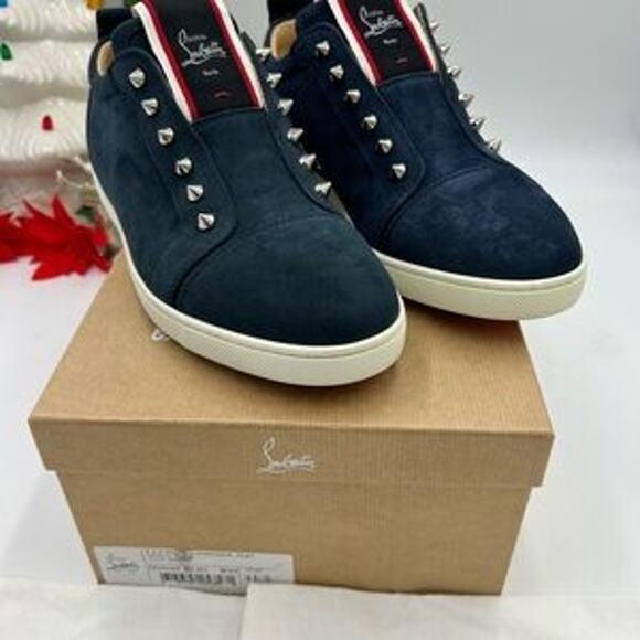 Men's Christian Louboutin F. A. V. Fique slip on sneakers size 41.5 made italy - Picture 13 of 13